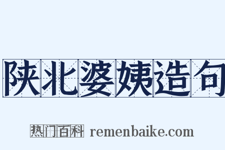 陕北婆姨造句是什么意思的图片